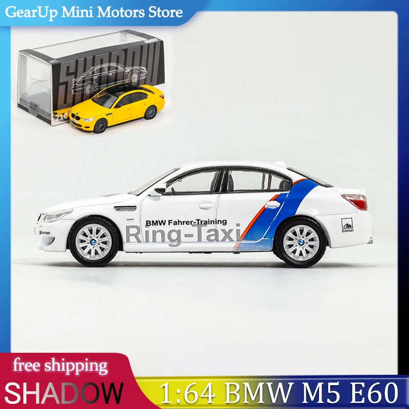 

Shadow 1:64 BMW M5 E60 Alloy Diecast Model Left-Hand Drive V10 Engine Collector's Display Car Premium Toy for Car Enthusiasts
