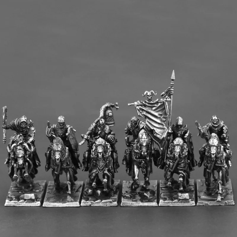 Metal Middle Ages Skeleton Ghost Soldier Action Figures Model Game Chess Ornament  Accessories Creative Decor Pieces Boys Gifts