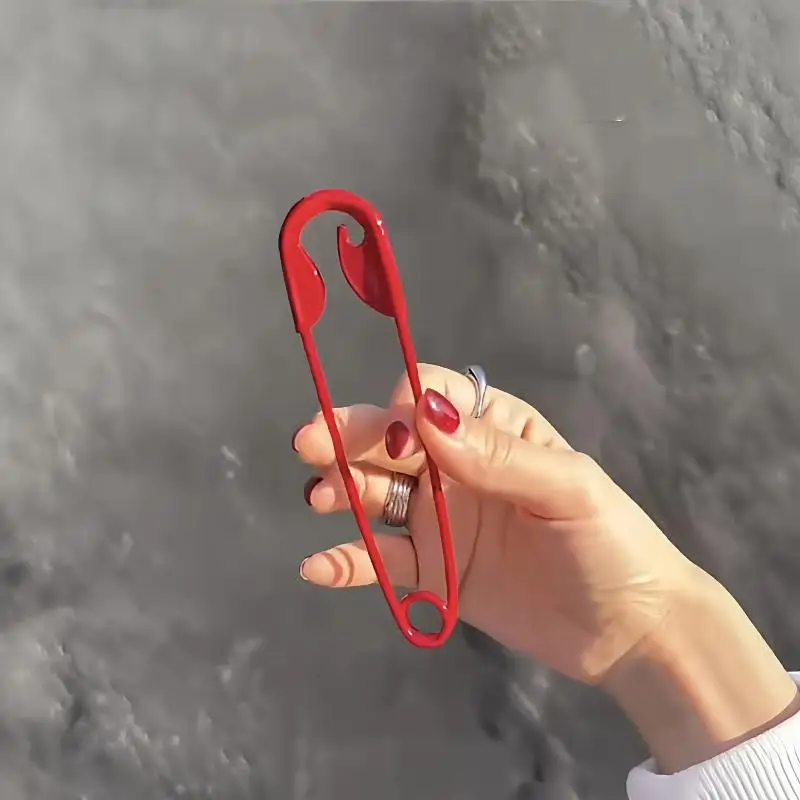 Kreative Sicherheitsnadel-Haarspange, große Sicherheitsnadel, Metall-Haarklammern, Haarspangen für Frauen und Mädchen, modische Haar-Accessoires, Kopfbedeckung – Detail 6