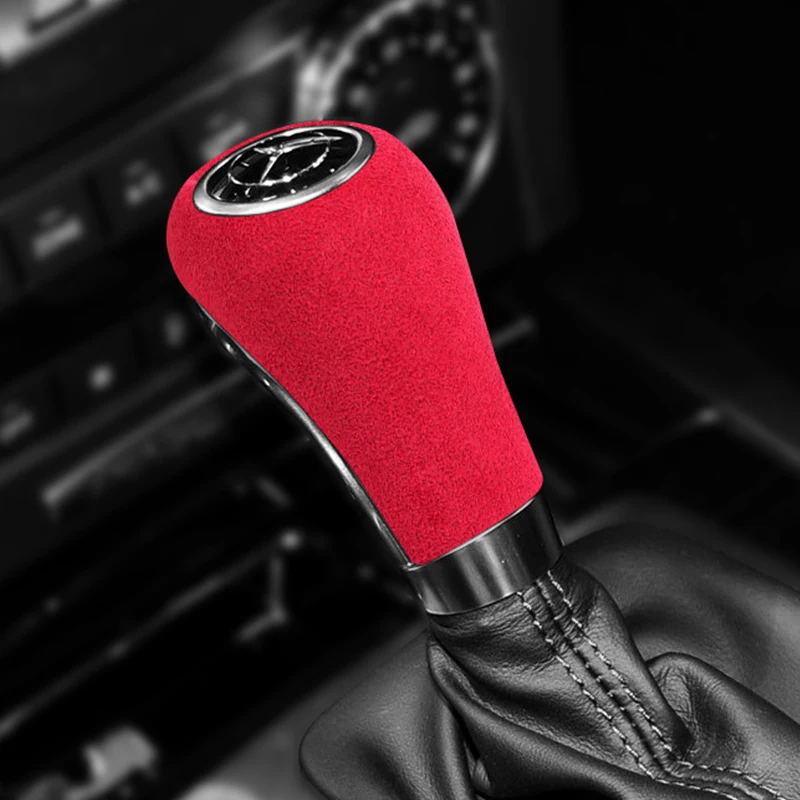 For Mercedes Benz W169 W203 W204 W211 W212 W461 W463 GLS X166 GLK X164 2009-2011 Italian Suede Overlay Gear Shift Knob Cover
