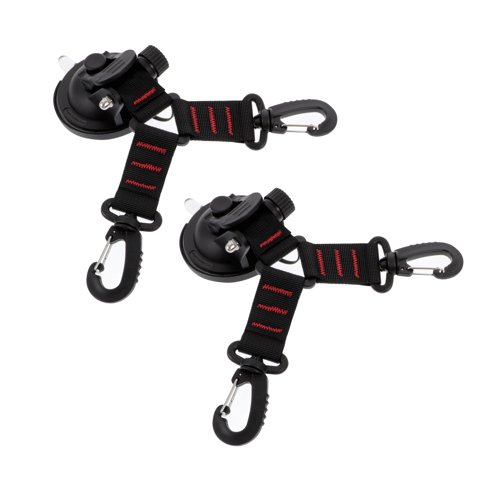 

2Pcs Outdoor Suction Cup Hook Black Strong ABS Nylon Heavy Duty Load Bearing Traceless Design Camping Carabiner Sports Tent