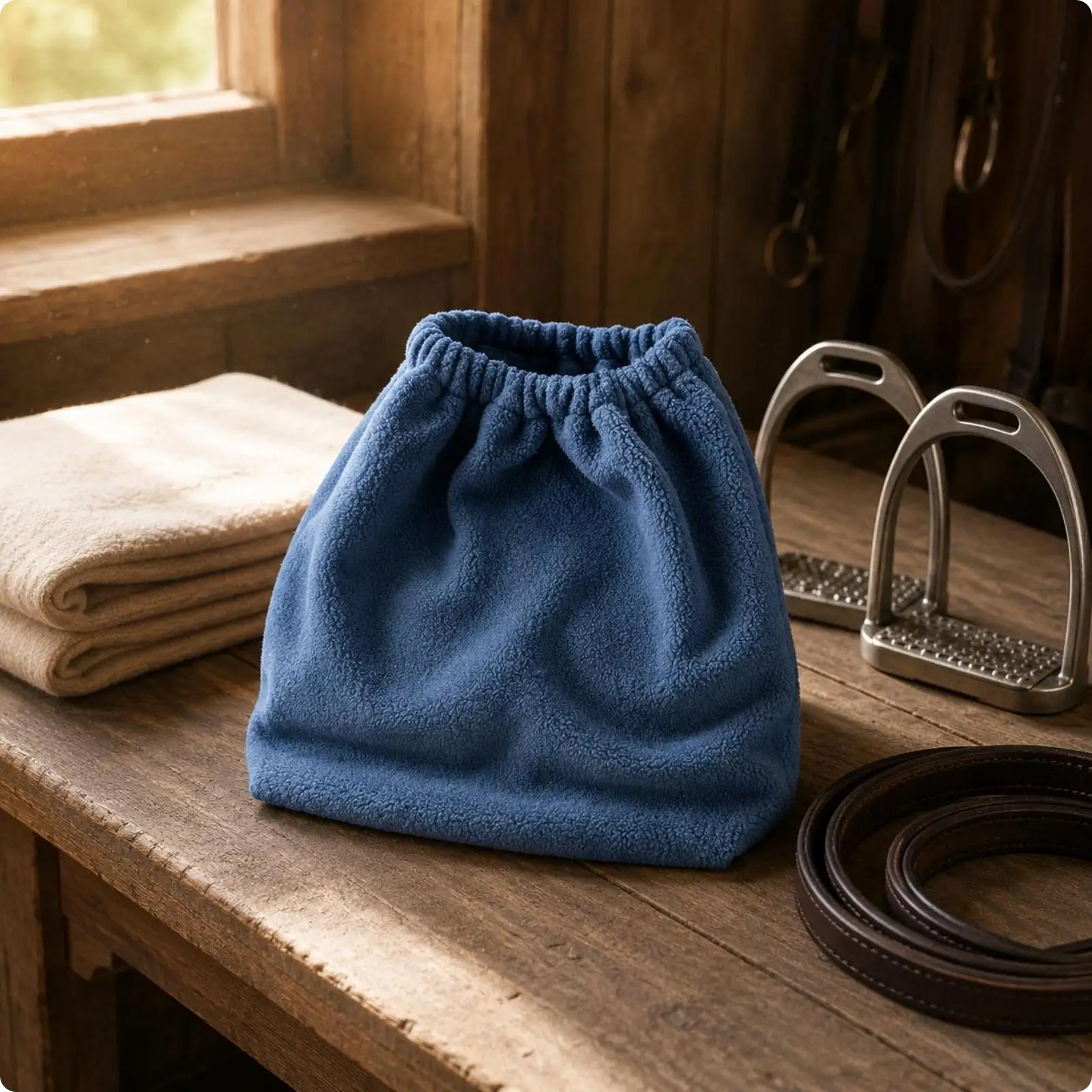 1 Piece Stirrup Cover Elastic Plush Pouch Stirrup Guard Bag Thickened Build