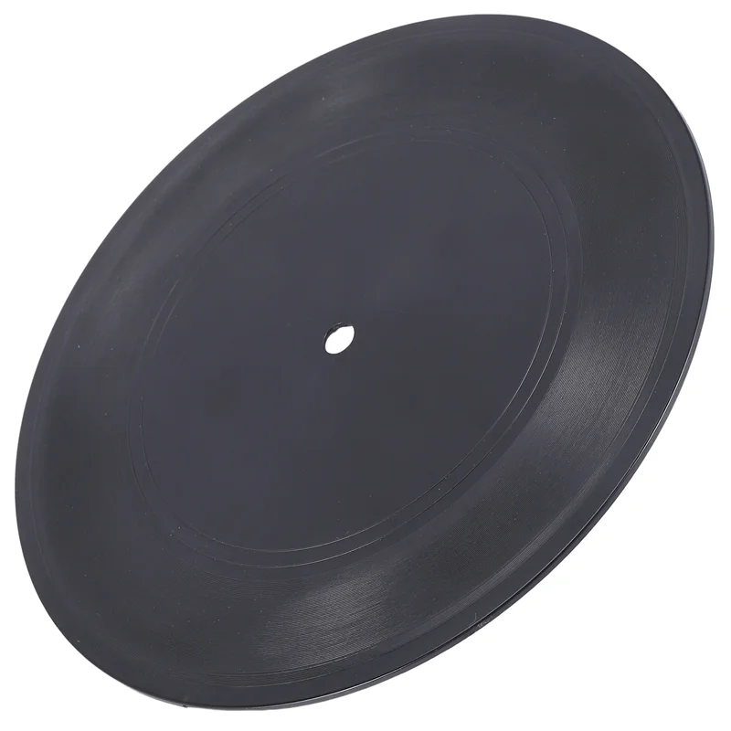 AEE6-Blank Vinyl Records 7 Inch CD For Room Decor CD Wall Decor Vinyl Records Decor Black Fake Records Decor (12 Pieces)