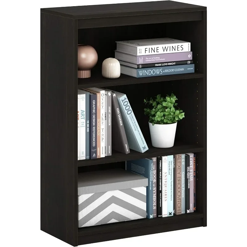 Gruen 3-Tier Bookcases, Espresso