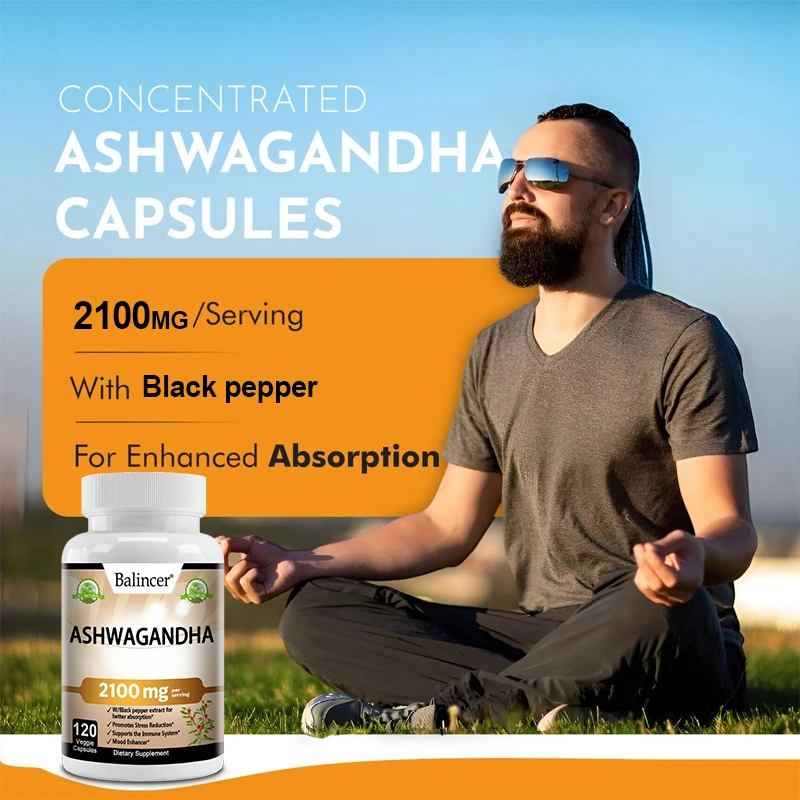 Organic Ashwagandha Supplement - Supports A Healthy Stress Response, Maintains Cortisol Levels and Supports Positive Mood