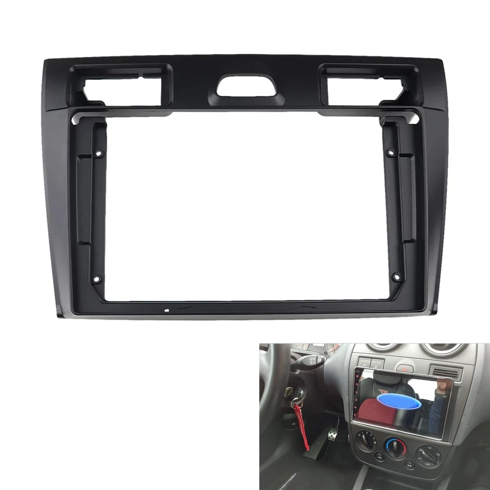 2Din Car Radio Fascia for Ford Fiesta 2006-2011 DVD Stereo Frame Plate Adapter Mounting Dash Installation Bezel