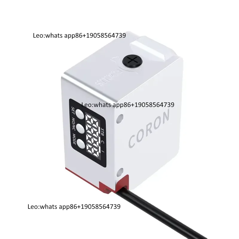 KR-W70-P Optical Sensor 4-Digit Red LED Display Segment Color Mark Detection PNP Open Collector Output 20-70mm Active