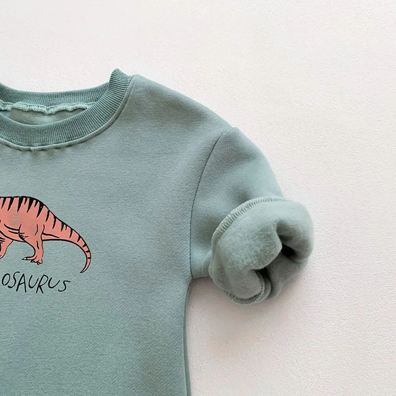 New Arrival Cartoon Dino Print Baby Newborn Rompers Infant Girls Jumpsuits Long Sleeve Boys Clothing One Pieces