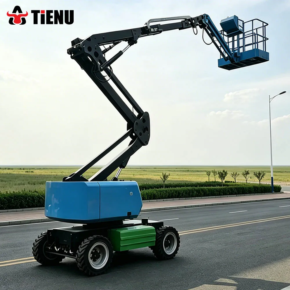 Electric Aerial Work Platform Designed For Rough Terrain Self Propelled Scissor Lift Offering Stable Heavy Duty Lifting