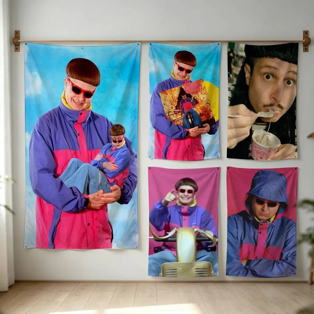 Oliver Tree-Nickell-Hurt Flag Digital Printing Banner for Garage Wall Out Door Decoration