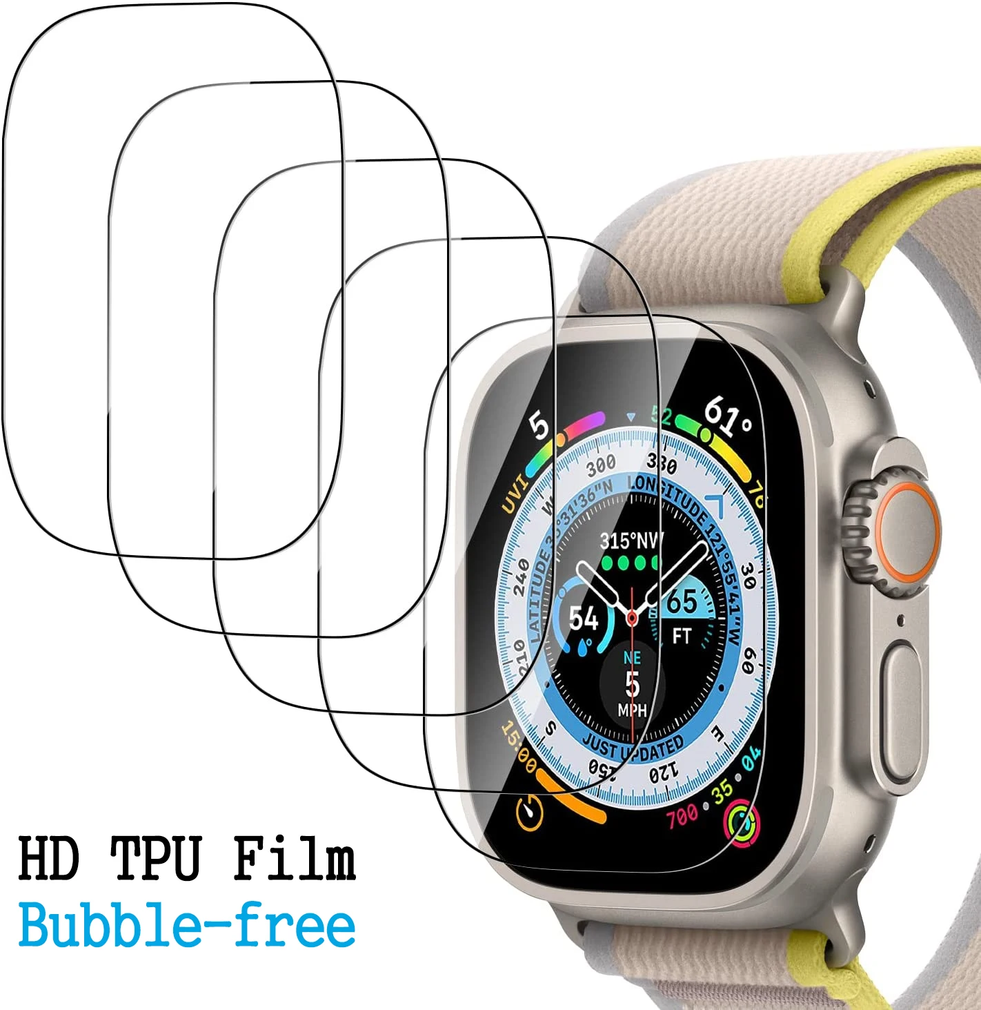 

Film For Apple Watch Accessories Ultra 8 7 6 SE 5 4 3 iWatch 49 44mm 40 45mm 41mm 42 38mm Screen Protector Cover For Apple Watch