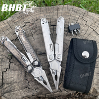 BHBT Folding Multitool Pliers 20 in 1 Multi-functional Combination Tool Pliers Folding Scissors EDC Outdoor Equipment