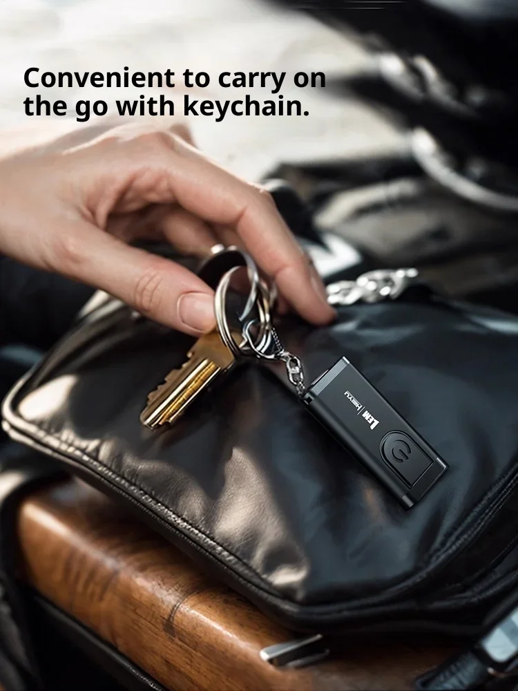 LEM T5/T5 PRO مصباح يدوي صغير سلسلة مفاتيح محمولة ضوء نوع-C قابلة للشحن ضوء العمل 200mAh 100LM فانوس جيب التخييم