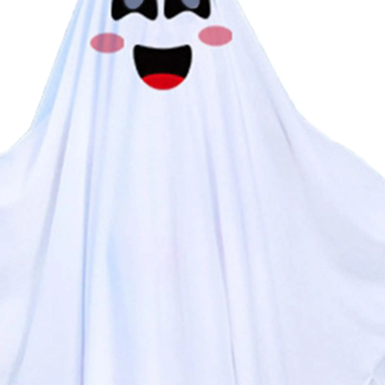 Halloween Costume Cape White Cloak Dress Up Accessory for Carnival Dance Party Stage Show