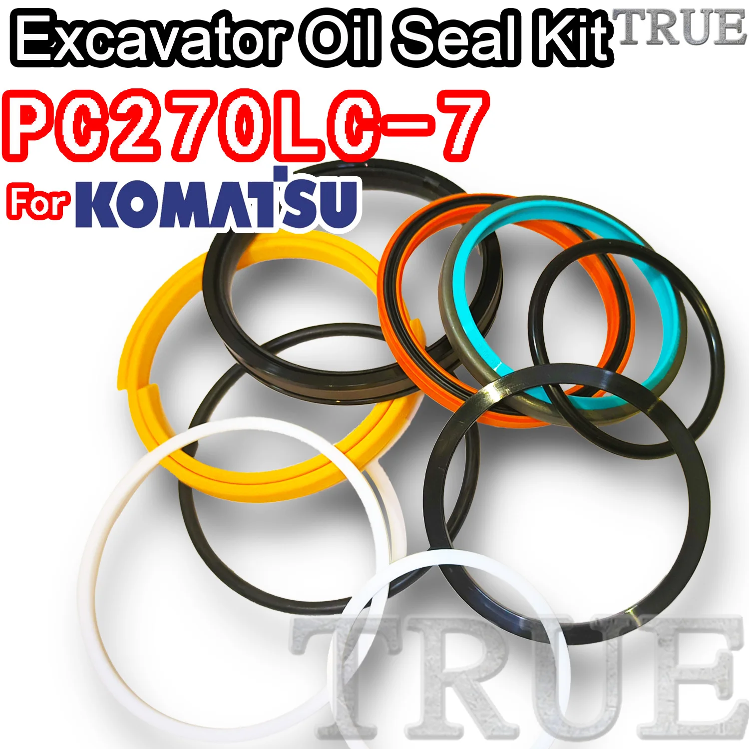 For PC270LC-7 KOMATSU Oil Seal Excavator Repair Kit PC270LC 7 Machinery Maintenance Floating Rebuild Parts MOTOR Piston Rod Dust