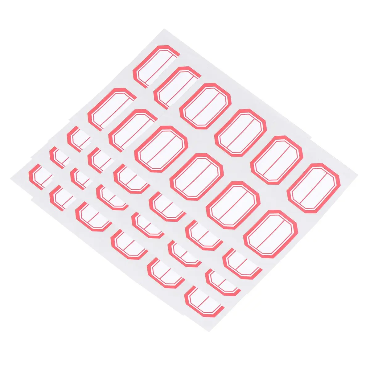 12 Sheets Self Adhesive Stickers Blank Lable Price Classification Label Mailing Marking Folder Tag Office School Kitchen Store