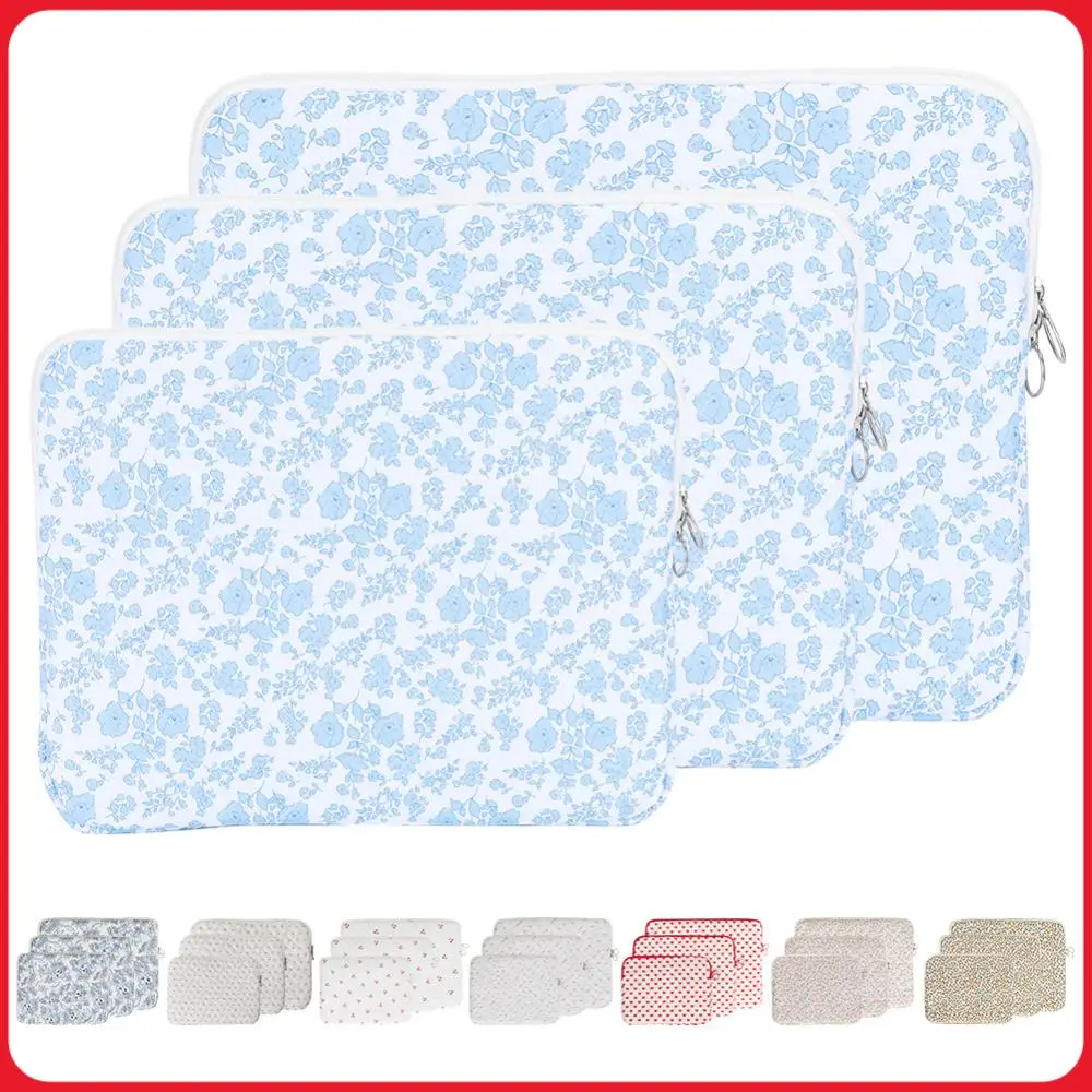 

11/13/15 Inch Laptop Bag Quilted Laptop Sleeve Case Coquette Floral Laptop Carrying Case Office Accessories