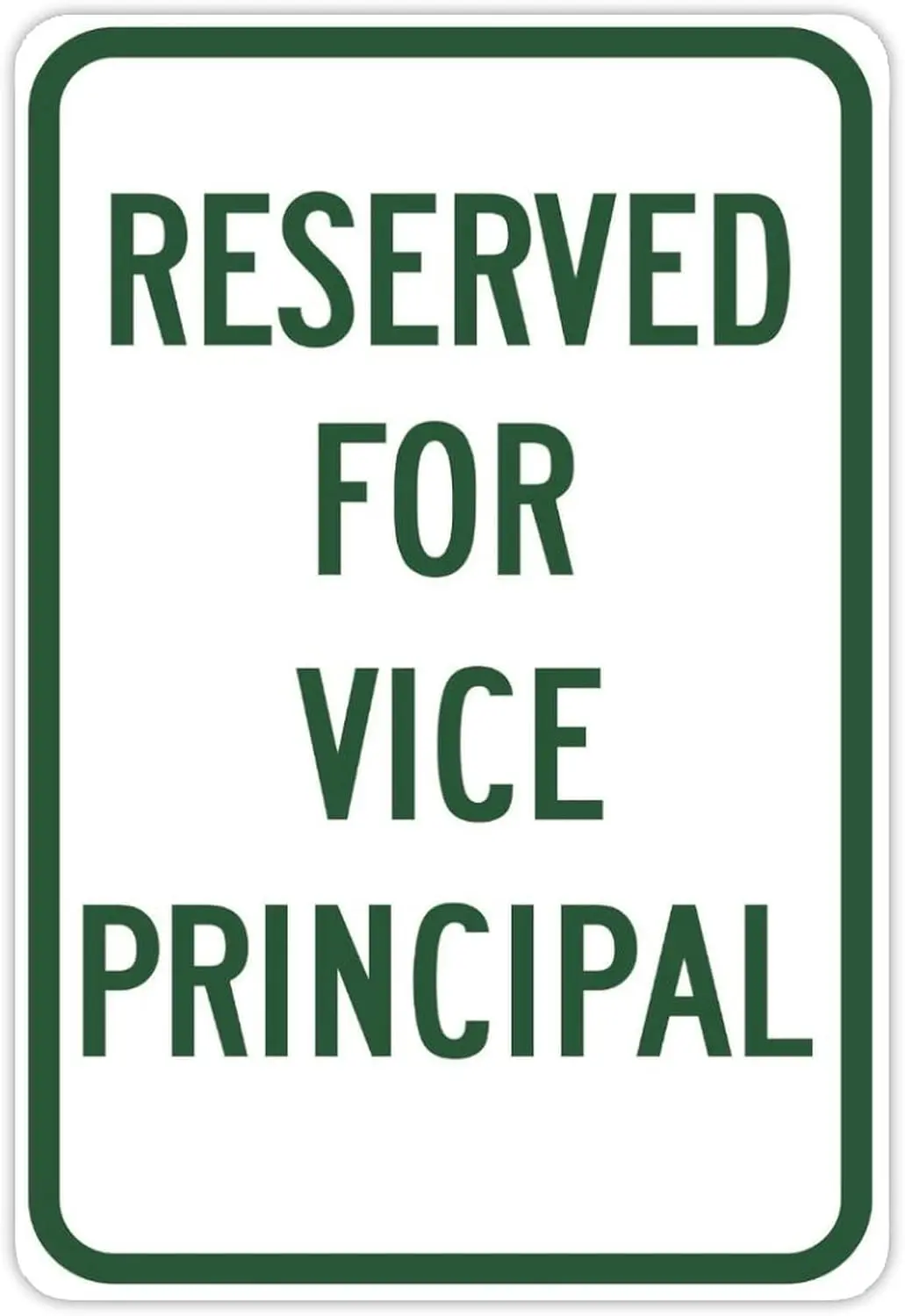 Reserved for Vce Prncpl Prkng Sgn Metl Tn Sgn 812 nch Busness Secuy Sgn Home Wll Decor  Sgn Poster