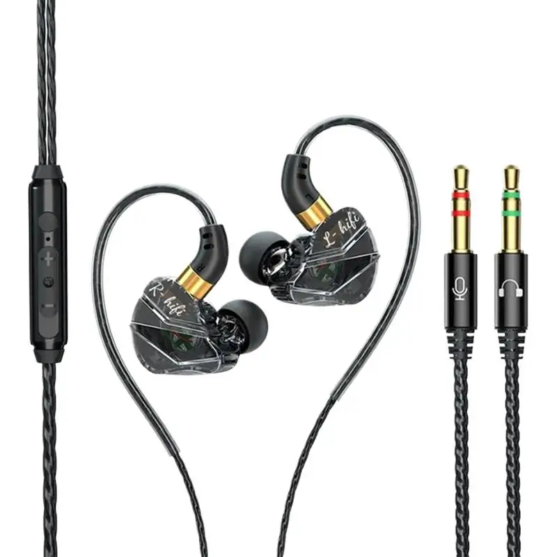 Ear Buds With Microphone Wired 2In-1 Wired Ear Phones With Microphone Ear Buds 3.5mm Noise Isolating Ergonomic Computer