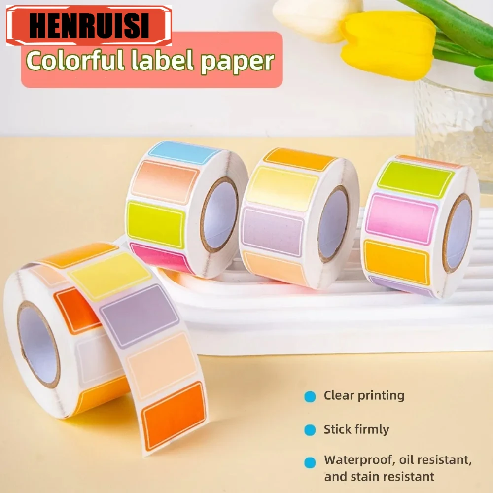 1/3/5 Roll Waterproof Self-adhesive Label Stickers High Quality Name Sticker Dry Long Labels Index Tag Sticker Writable Sticker