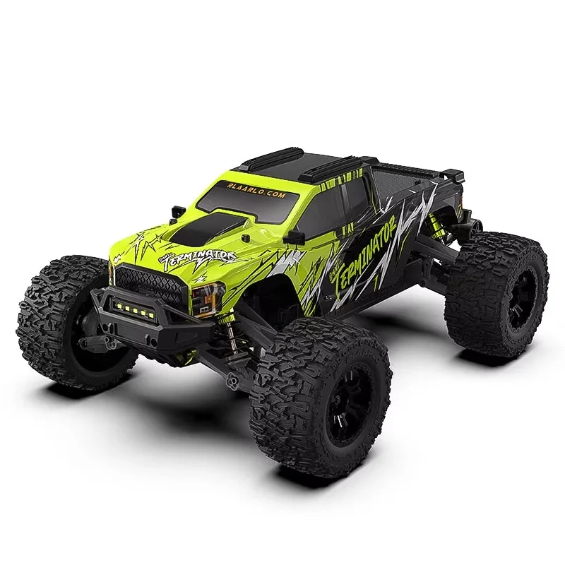 RLAARLO RC Cars RZ001 Monster Truck Omnipotent Terminator 4WD 1:10 Brushless Electric Off Road RC Model Toy Car Christmas Gift