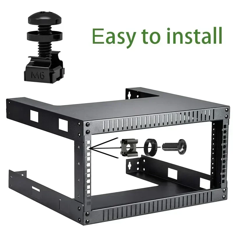 

120pcs M6 Rack Mount Cage Nuts Screws Washers Self-Locking Cable Ties Set Metric Thread for Server Shelf Cabinets Rack Mount Kit