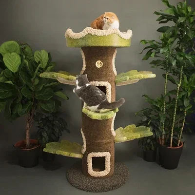 Camily Wholesale Big Wooden Scratcher Tower Cat climb Tree House