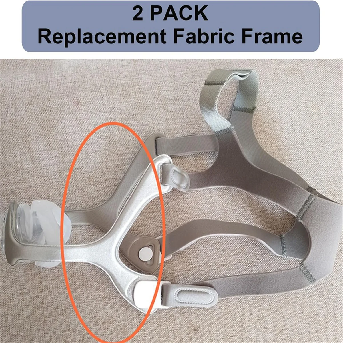 Moldura de tecido de 2 pacotes para máscara nasal Wisp, substituição de moldura de tecido para arnês Wisp, moldura de tecido de máscara Wisp Cpap