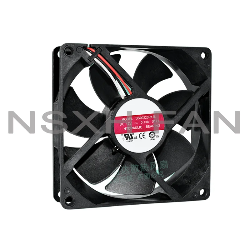 Ventilador de refrigeração ds09225r12l s171 9025 9cm para atx, 3 linhas, 12v, 0.13a, 45k2306, novo