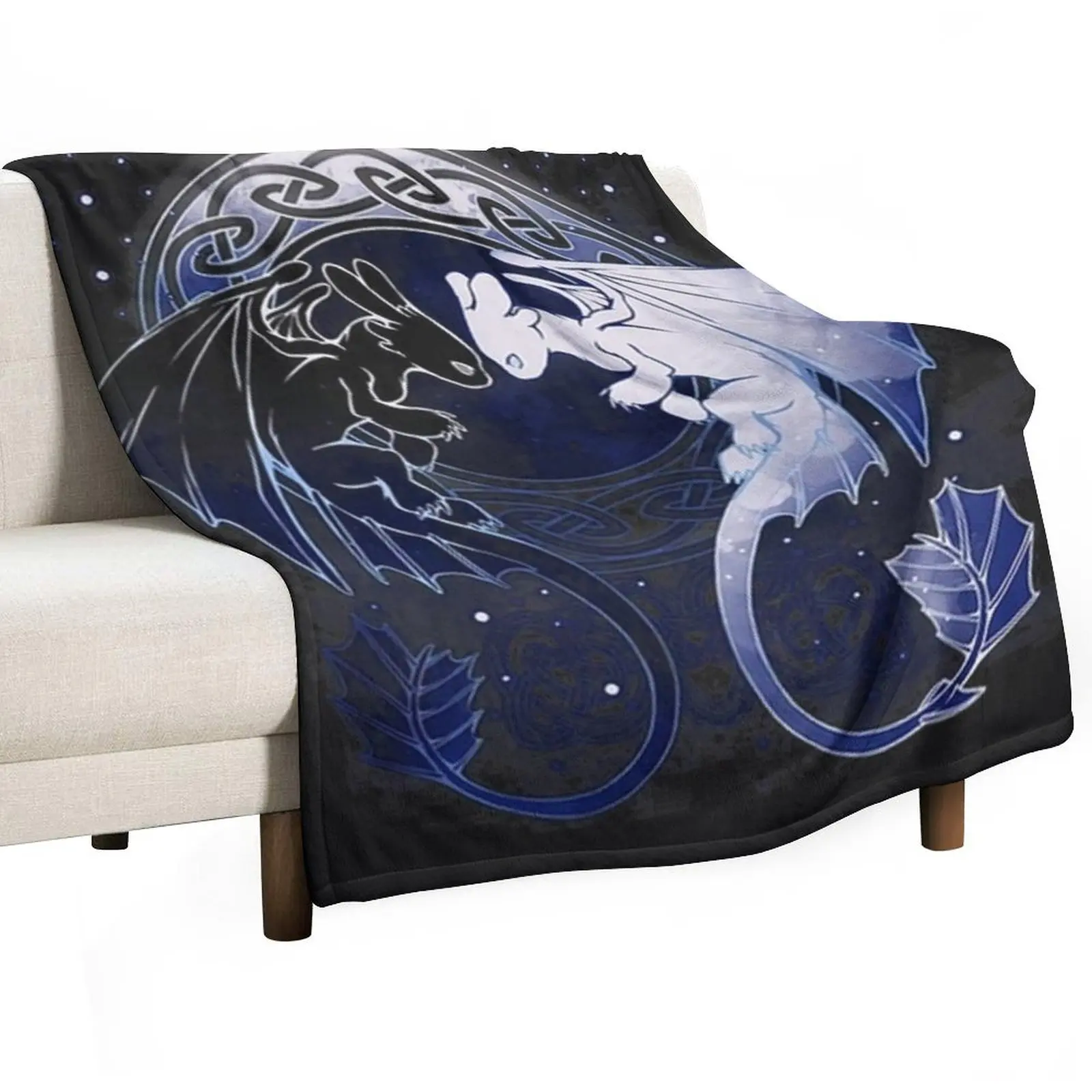 Two Dragons Throw Blanket blankets and throws Luxury Loose Personalized Gift blankets ands For Baby Blankets