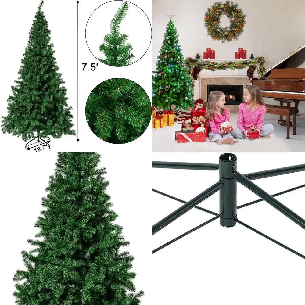 

7.5-Foot Premium Artificial Christmas Tree with 1400 Tips and Easy Assembly Stand