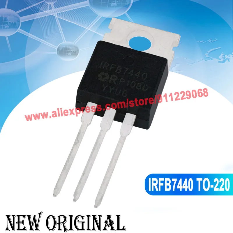 (5 Pieces) IRFB7440 TO-220 40V 120A / IRFB3206 IRFB3206PBF 60V 210A / IRFB3207 75V 180A / IRFB4115 IRFB4115PBF 150V 104A TO-220
