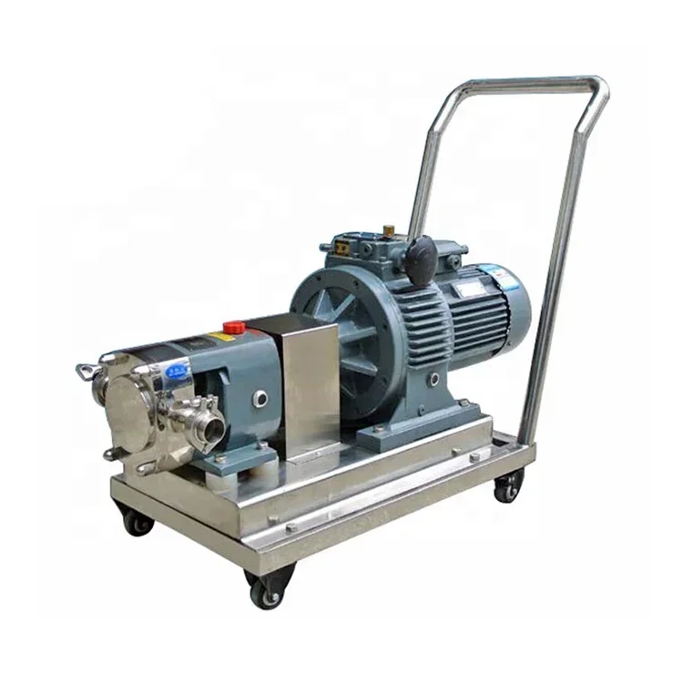 

sanitary lobe pump stainless steel 304 316L food grade shampoo chocolate viscous liquid sanitary rotary lobe pump factory price