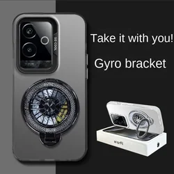 For OPPO Realme GT 6 6T Case Hard PC With Gyro Ring Magnetic Protective Back Cover Case For Realme GT Neo 6 SE NEO6 Phone Shell