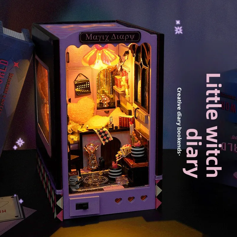 مجموعة Thechanted Fairy Book Nook DIY: قم ببناء نموذج مذكرات الساحرة الصغيرة ثلاثية الأبعاد الخاصة بك - هدية عيد ميلاد فريدة من نوعها