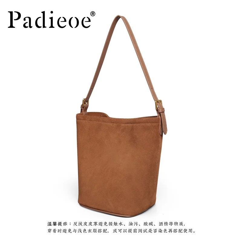 Large capacity cowhide tote bag for girls armpit bag new leather versatile commuter shoulder tote bag