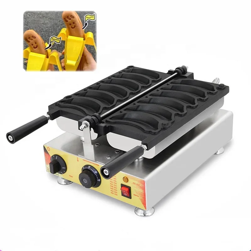 Best Experience Commercial Kitchen Appliance Banana Smile Waffle Machine Maker Pancake Making Machine