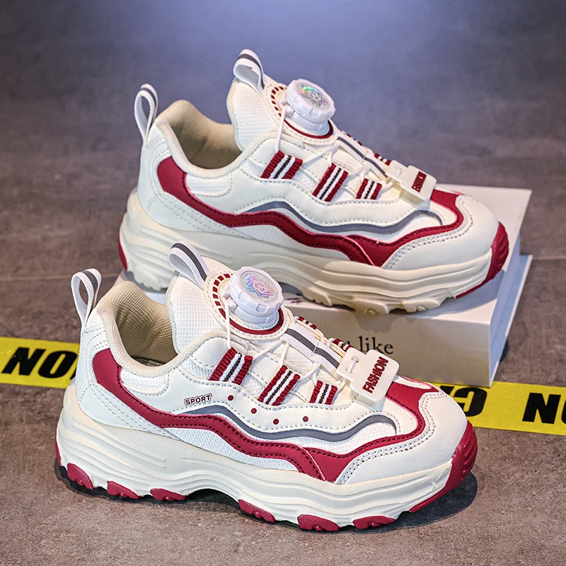 Luxury Children's Sports Shoes Autumn Men's and Women's Shoes Fashionable Breathable Anti Slip Children's Casual Sports Shoes