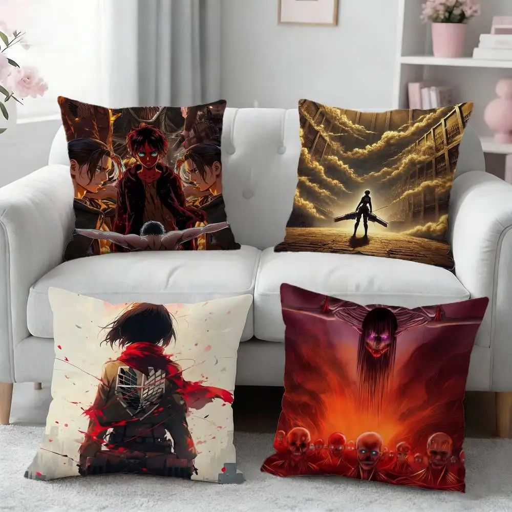 

Anime A-Attack COOL On Titan Pillow Case for Sofa Living Room Home office Decor Protective Cover