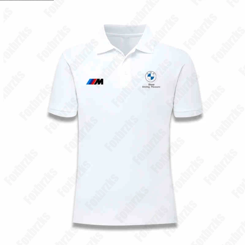 BMW Harajuku Racing Fan Poloshirt Korte mouw Zomer Zweet Sneldrogend Comfortabel Top Motocross Korte T-shirt Mouw B-M-W