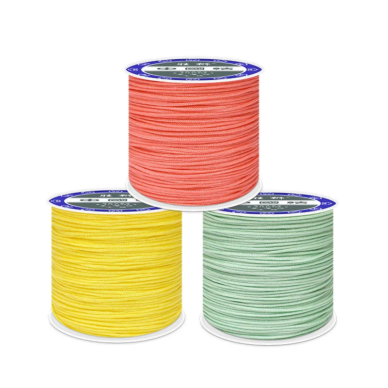 45m/Roll 0.8mm Cotton Cord Nylon Thread Cord String for DIY Tassels Making Braided Bracelet Necklace Handmade Craft Accessories