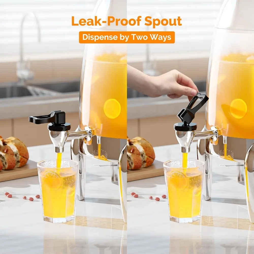 

3 Gallon Beverage Dispenser Coffee Chafer Urn with Spigot for Hot & Cold Drinks