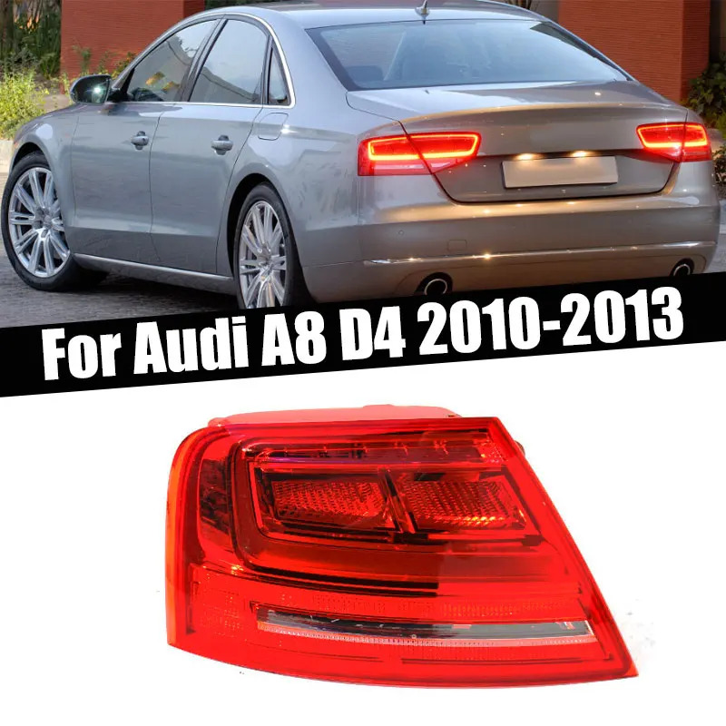 Auto Exterior Accessories For Audi A8 D4 2010-2013 Rear Outside LED Tail Light Signal Lamp Warning Brake Light Taillamp Assembly