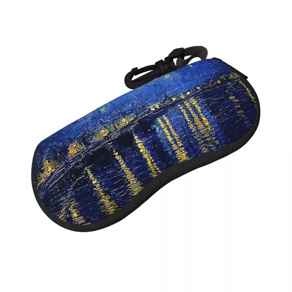 ゴッホシェルメガネケースプロテクターサングラスボックス女性男性ソフト眼鏡バッグポーチ