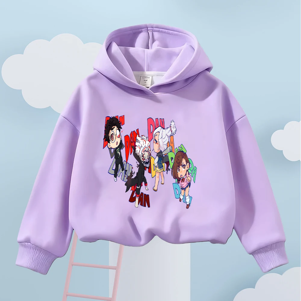

Детская толстовка с принтом персонажей аниме, милый свитшот с рисунком мультфильма для мальчиков и девочек, повседневный пуловер с длинными рукавами, топ