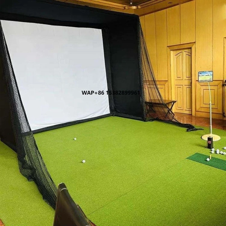 

Factory Customizable Golf Simulator Enclosure Kits Easy Set up Golf Simulator Enclosure Nets Cage Complete Golf Simulator Set