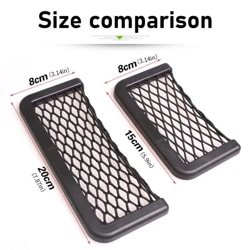 

G7NA Elastic Mesh Car Organizers Back or Side doors Storage for Keeping Your Vehicle Clean & Tidy with Easy Installation