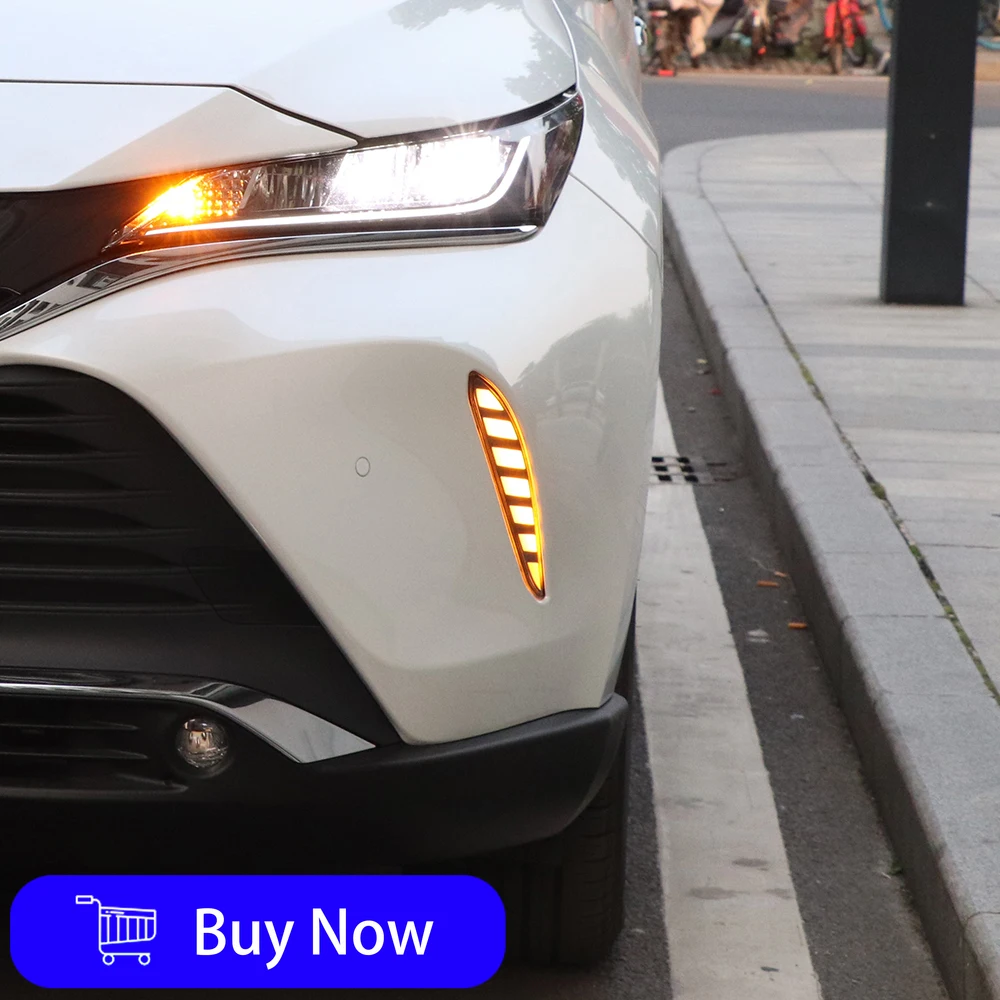 

Car Lights For Toyota Harrie Venza 2021-2025 Front Bumper Upgrade LED Fog Lamp Daytime Running High Quality Style Upgrade