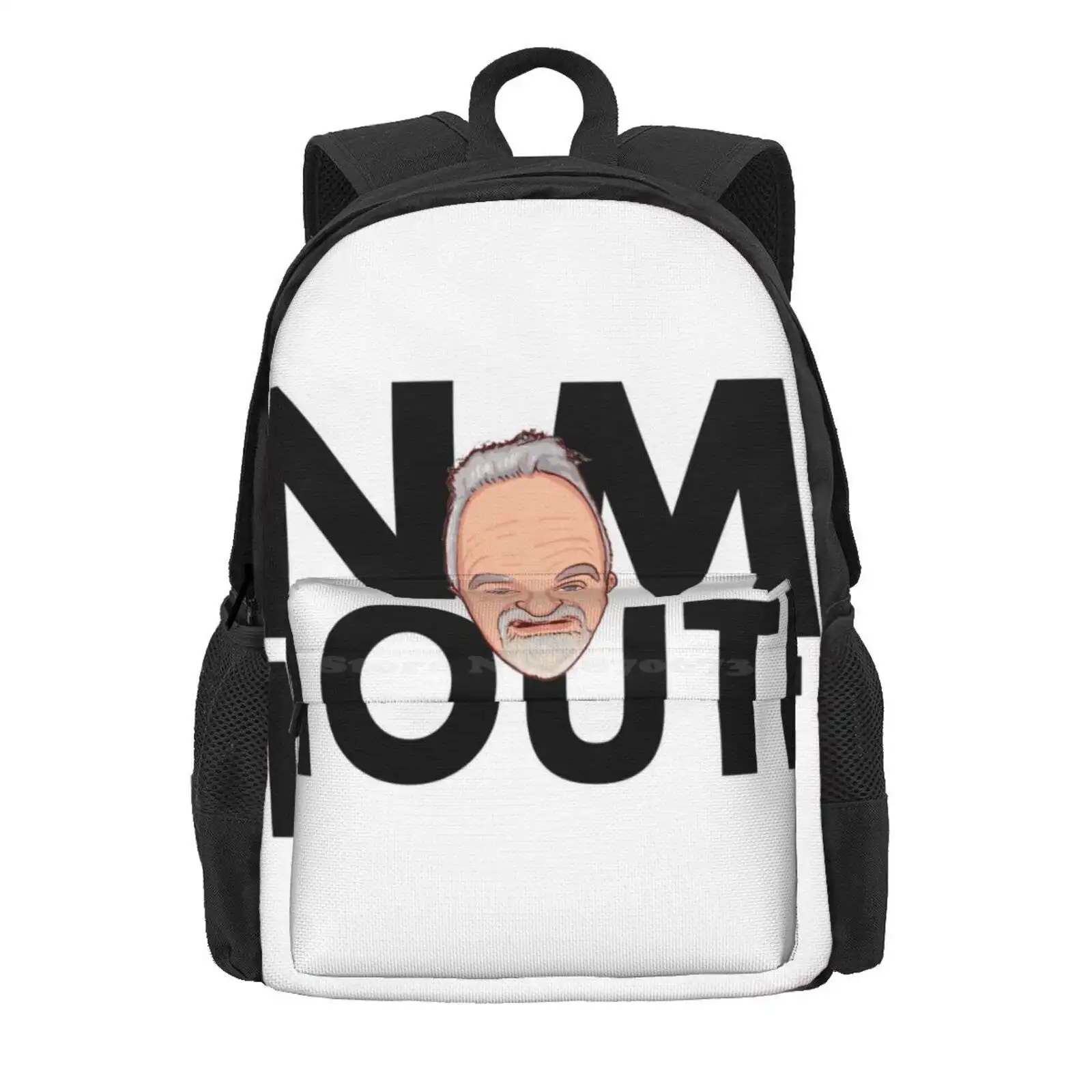 In My Mouth! Hot Sale Schoolbag Backpack Fashion Bags Funny Catchphrase Comedy Character