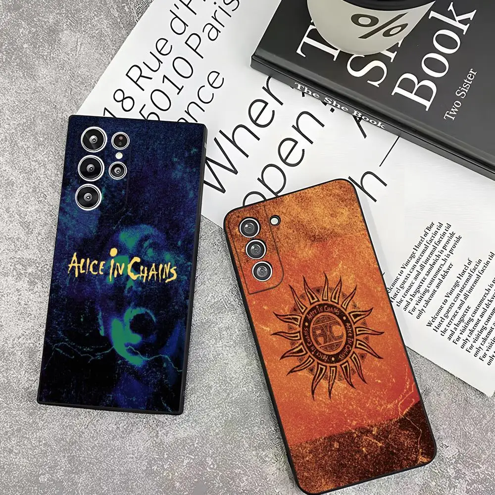 Band Alice In Chains Phone Case For Samsung S26 S25 Edge S24 S23 S22 Ultra Plus Fe A57 A37 A17 A27 5G Silicon Cover